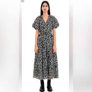 BANJANAN poppy floral dress